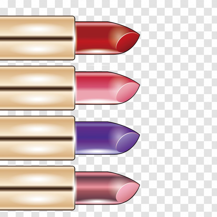Lipstick - Makeup - Vector Multicolor Transparent PNG