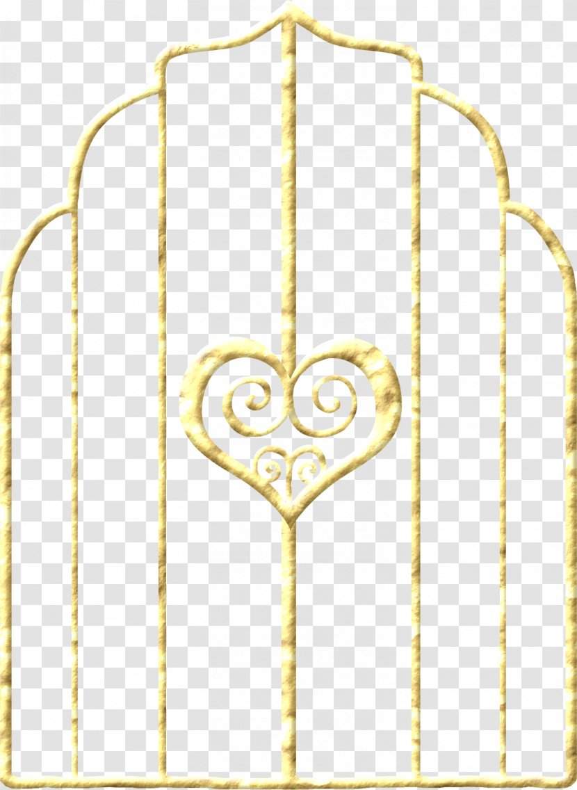 Clip Art - Yellow - Golden Heart Door Transparent PNG