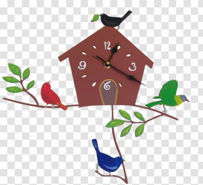 Bird Cuckoo Clock Beak Nest Box - Branch Transparent PNG