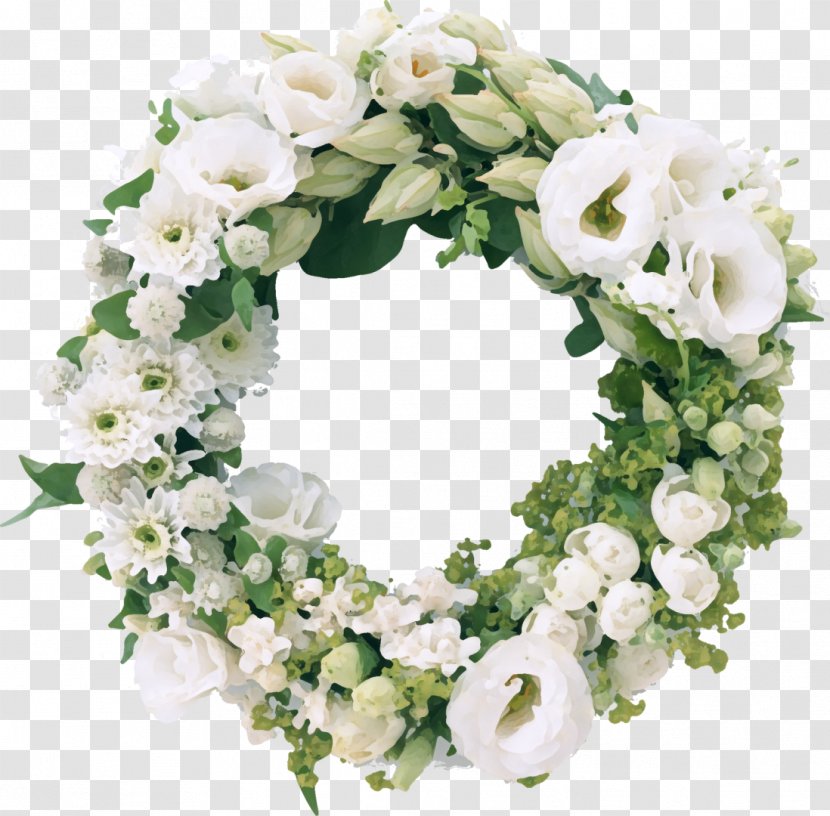Wreath Wedding Dress Flower Bouquet White - Hair Accessory - Women's Day Transparent PNG