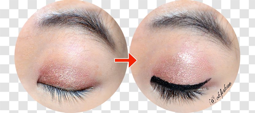 Eye Shadow Liner Eyelash Extensions Cosmetics Lip - Cartoon - Simple Stroke Transparent PNG