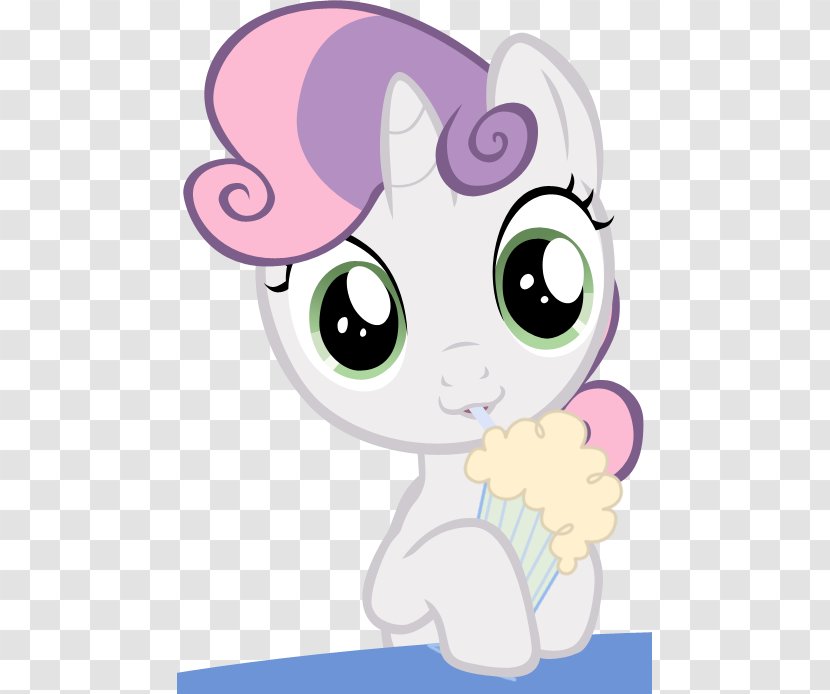 Milkshake Sweetie Belle Pony Scootaloo Derpy Hooves - Flower Transparent PNG