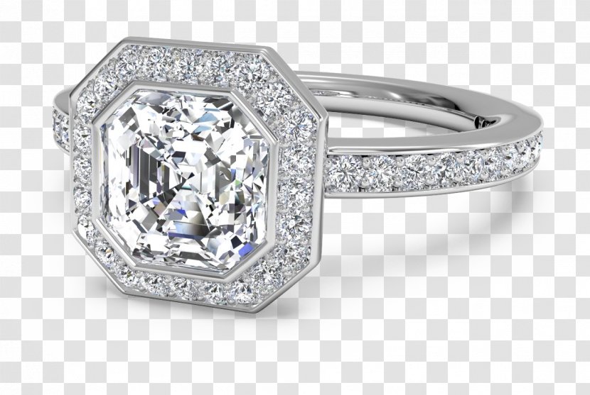 Engagement Ring Wedding Diamond Cut - Silver Transparent PNG