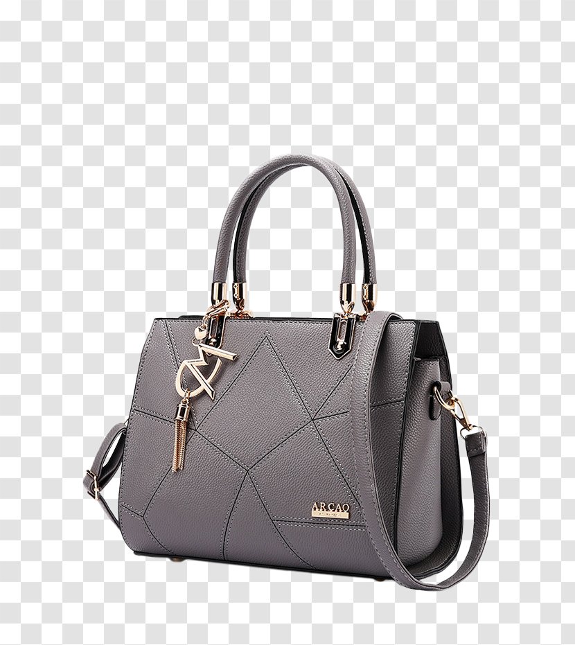 Tote Bag Leather Handbag Fashion - Brand - Textured Metal Transparent PNG