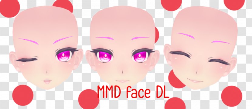 Face MikuMikuDance Eyelash Head Eyebrow - Flower Transparent PNG