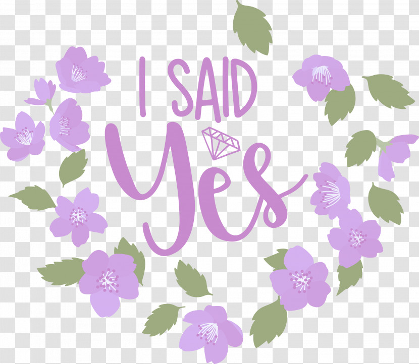 I Said Yes She Said Yes Wedding Transparent PNG