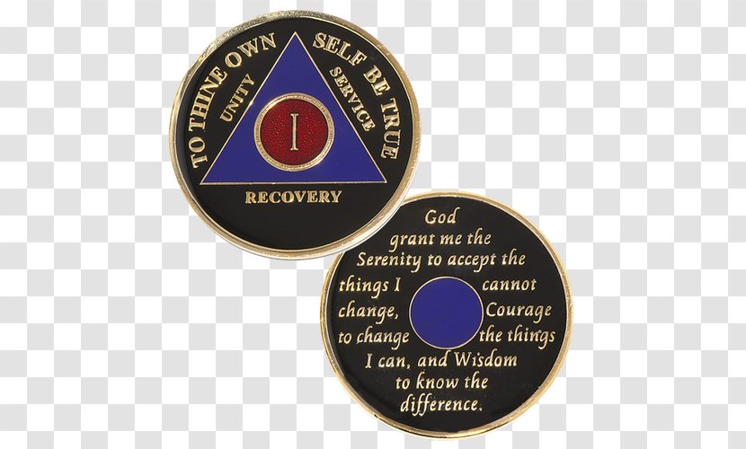 Sobriety Coin Alcoholics Anonymous Medal Alcoholism Bill W. And Dr. Bob Transparent PNG