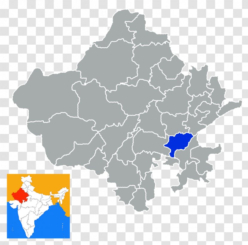 Alwar Jhunjhunu District Rajsamand Nagaur Churu - Kota - Map Transparent PNG