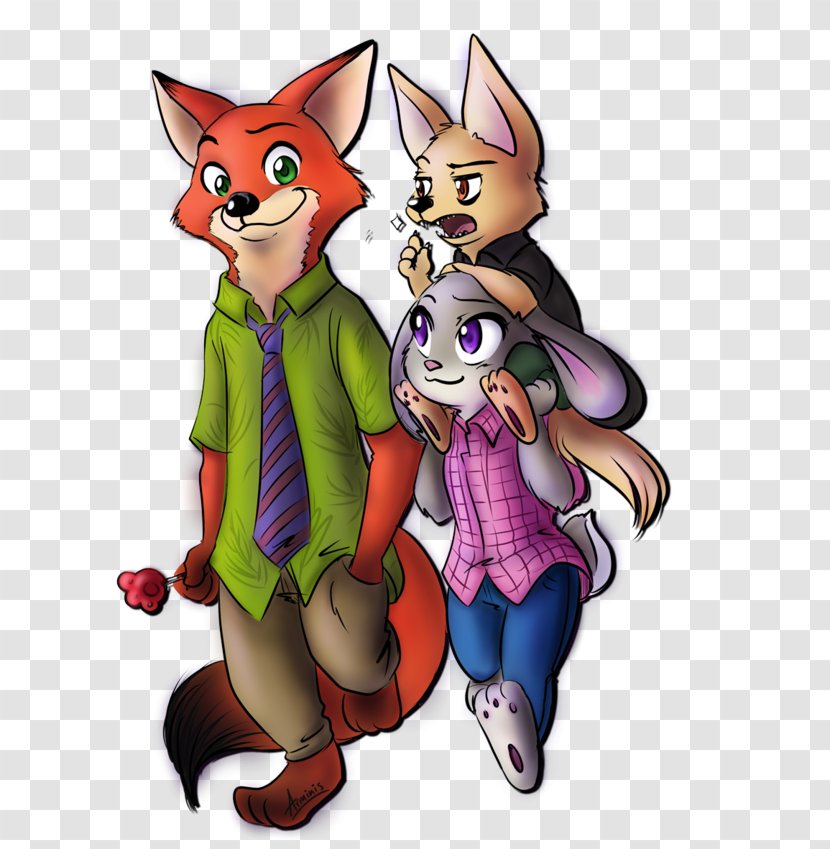 Finnick Lt. Judy Hopps Nick Wilde Fan Art - Tail Transparent PNG