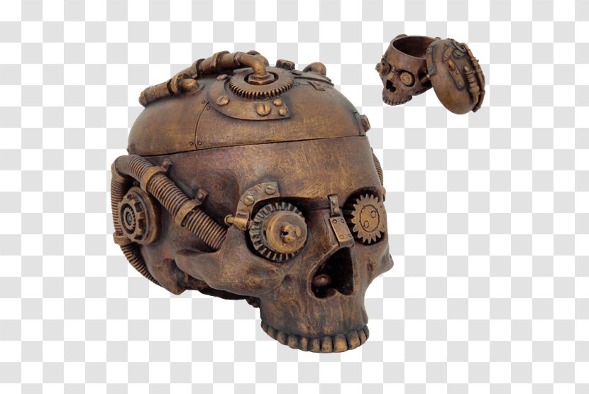 Skull Calavera Steampunk Robot Box - Fantasy Transparent PNG