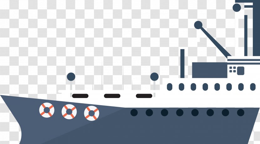 Cargo Ship Watercraft Maritime Transport - Logistics - Vector Diagram Transparent PNG