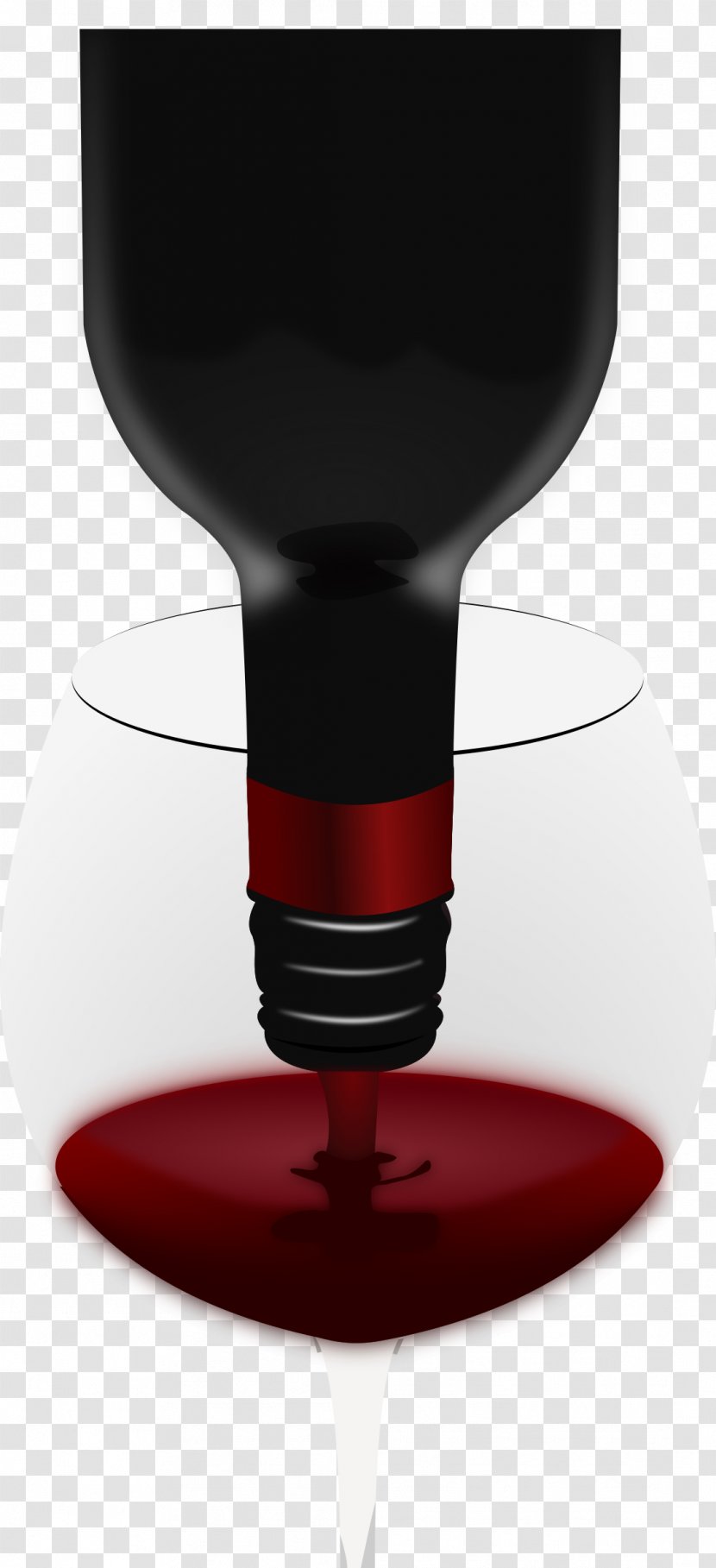 Wine Glass Red Bottle Transparent PNG