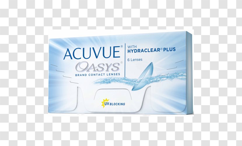Johnson & Acuvue Oasys 2-Week With Hydraclear Plus Contact Lenses 1-Day Hydraluxe - Water - Miopia Transparent PNG