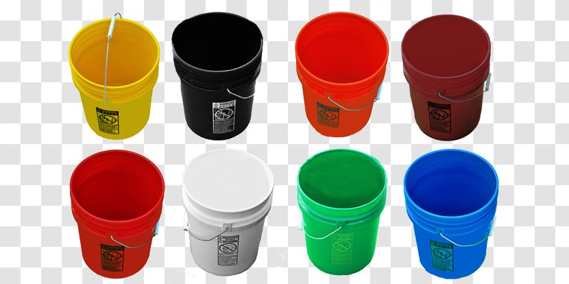 Bucket Pail Gallon Lid Container - Plastic Transparent PNG