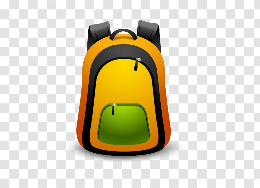 Backpack Handbag Illustration - Yellow - Vector Bag Transparent PNG