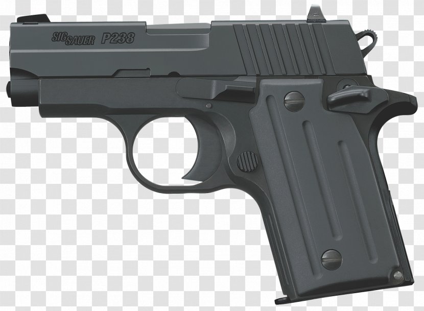 SIG Sauer P238 .380 ACP Firearm Pistol - Ranged Weapon - Handgun Transparent PNG