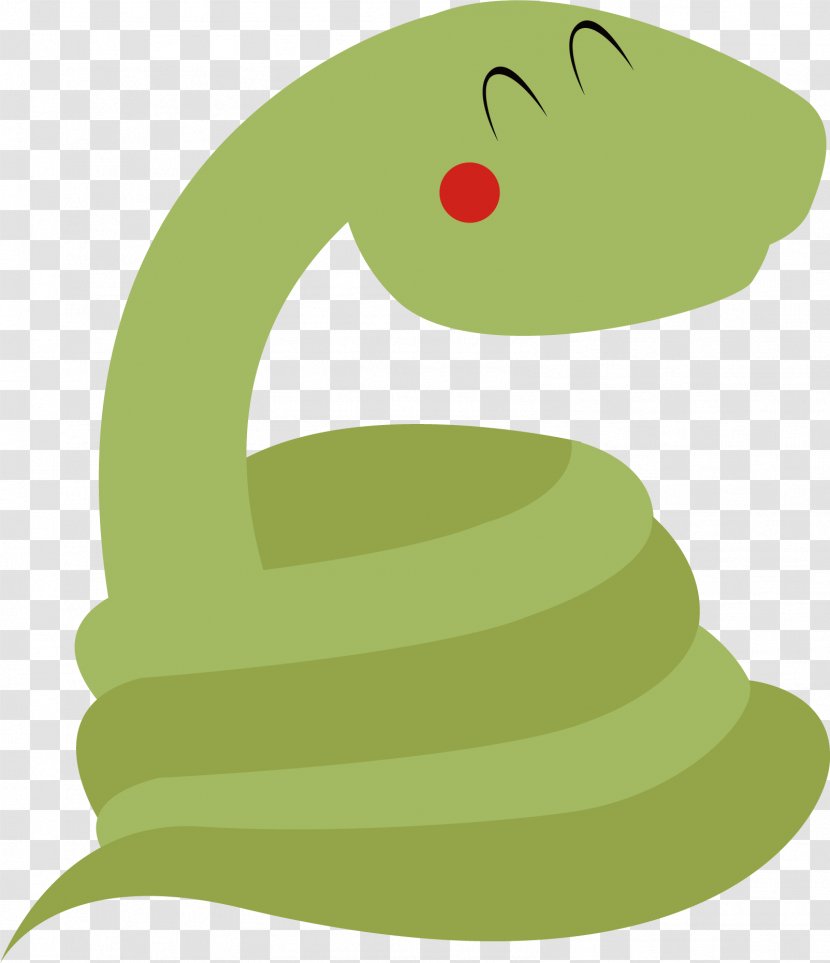 Snake Clip Art - Plant - Hand Painted Green Vector Transparent PNG