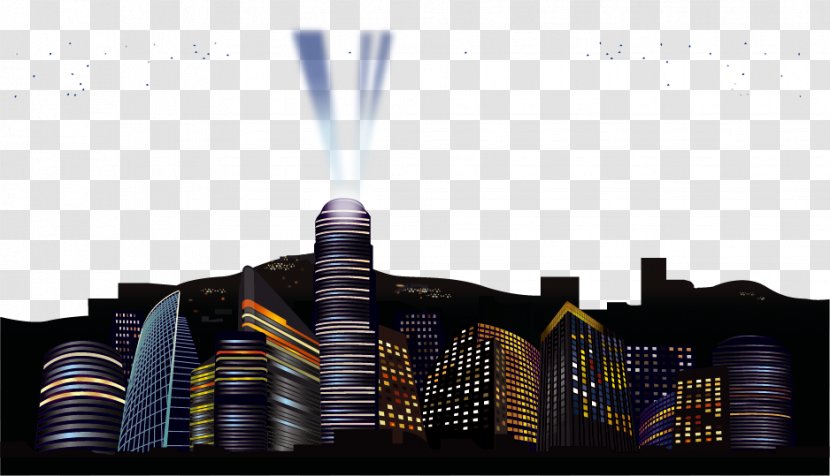 Skyline Cityscape - City - Vector Winter Transparent PNG