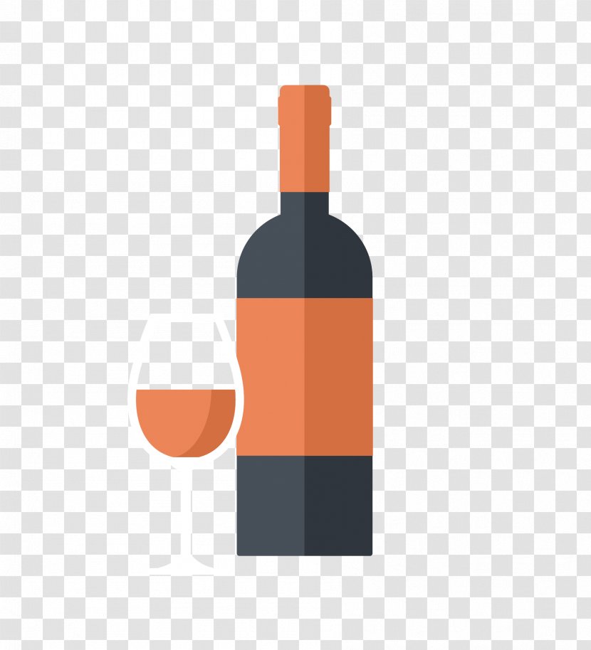 Red Wine Glass - Bottle - Vector Material Transparent PNG