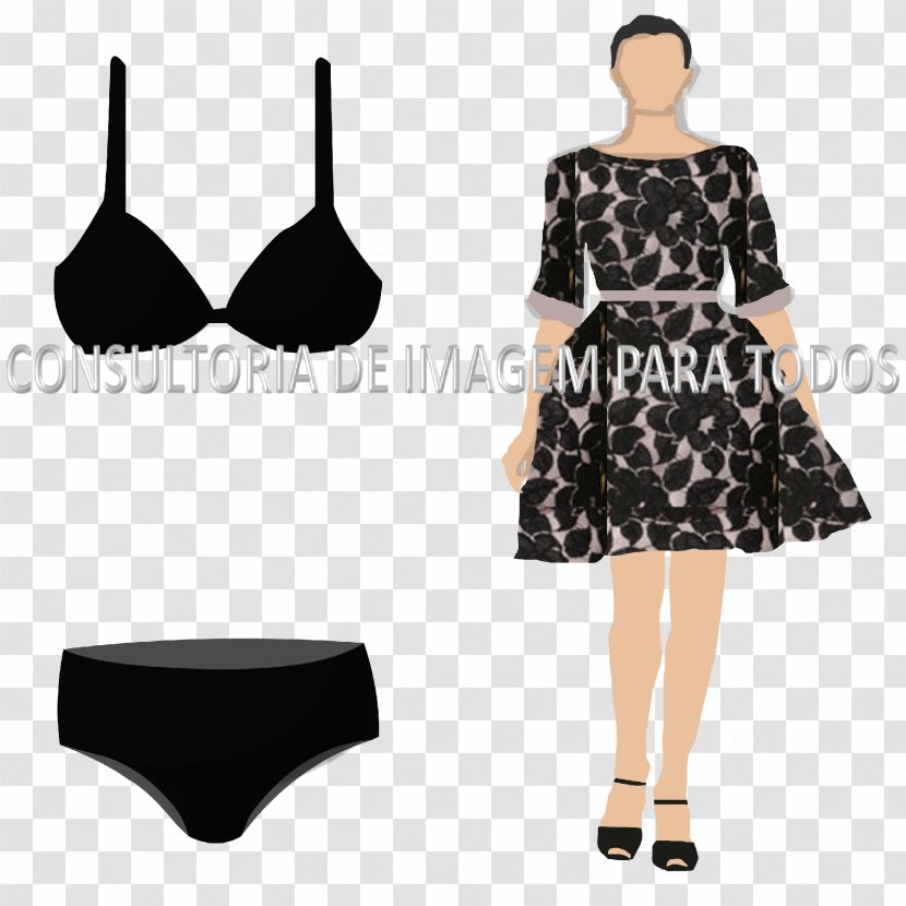 Little Black Dress Waist Lace M Transparent PNG