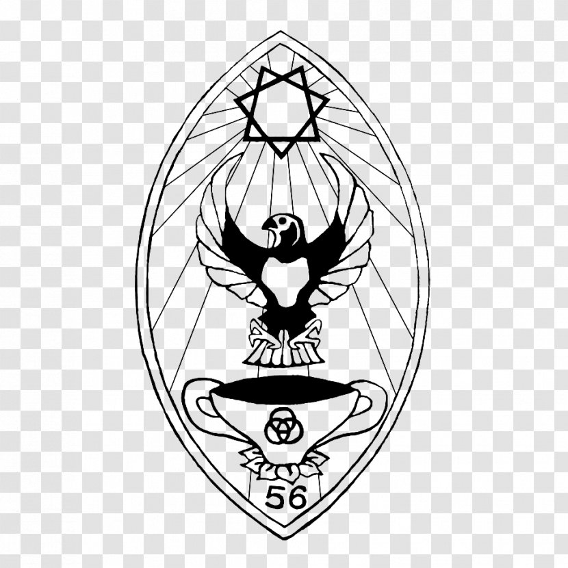 Lamen Occult Ordo Templi Orientis A∴A∴ Babalon - Black - Thelema Transparent PNG