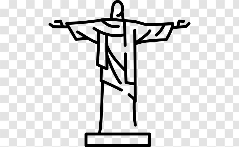 Christ The Redeemer King - Line Art - Statue Transparent PNG