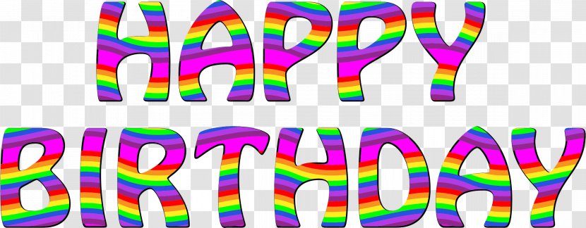 Happy Birthday To You Cake Wish - Purple Transparent PNG