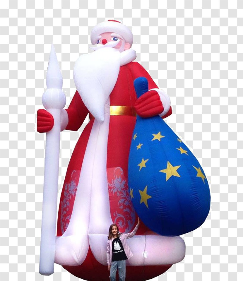 Santa Claus Christmas Ornament Day Carol Inflatable - Decoration Transparent PNG