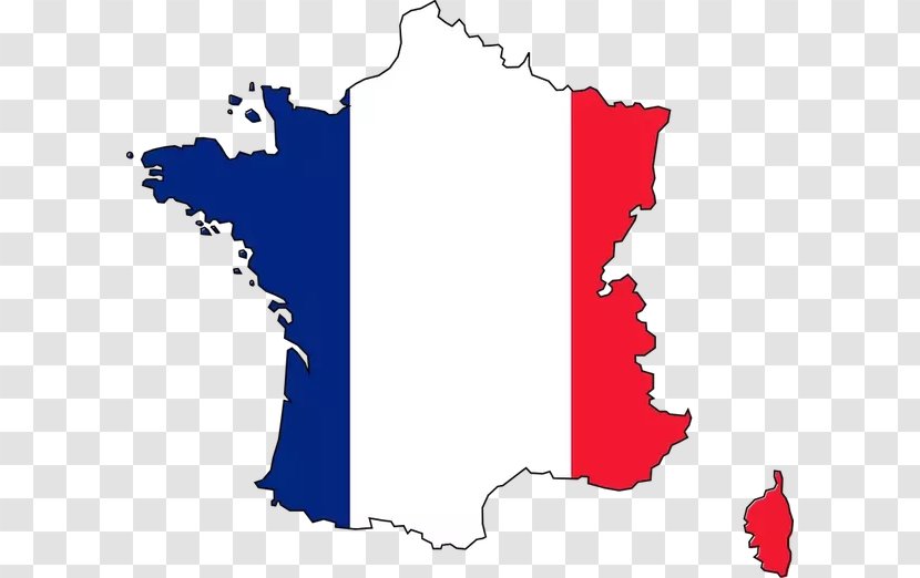 Flag Of France Map Clip Art - Regions Transparent PNG