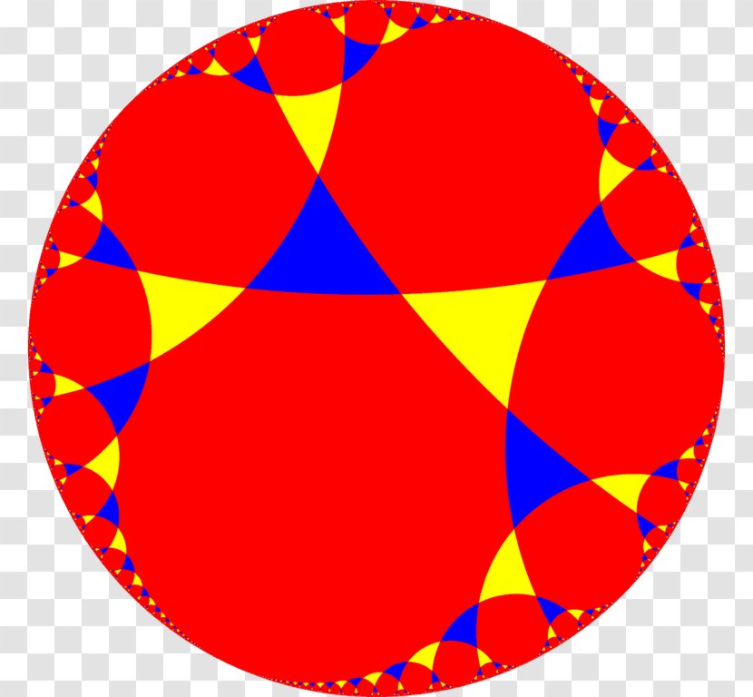 Hyperbolic Geometry Tessellation Uniform Tiling Regular Polygon - Symmetry Transparent PNG