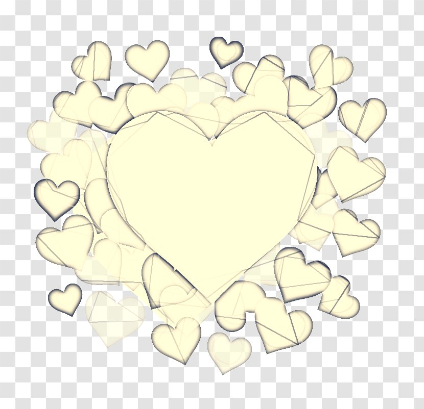 Heart Yellow Clip Art Hand - Line Cloud Transparent PNG