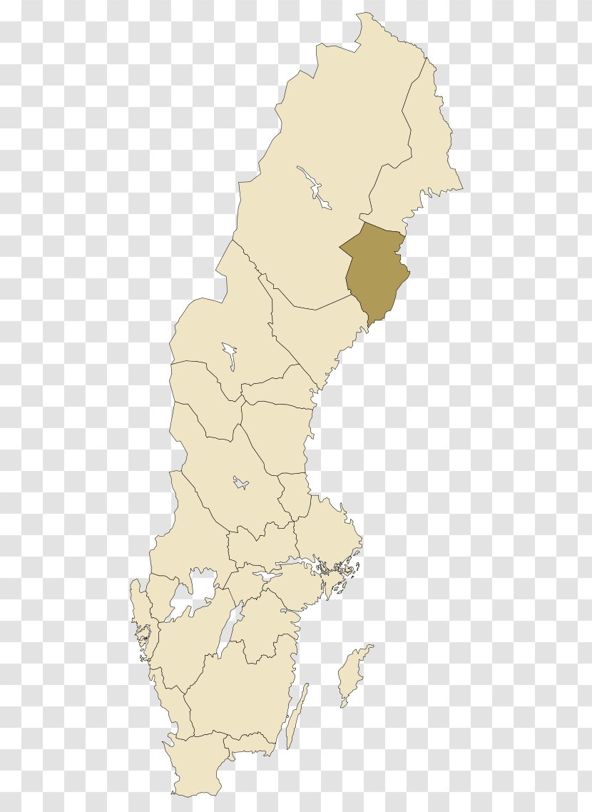 Norrland Västerbotten County Hälsingland Härjedalen Gästrikland - Medelpad - Map Transparent PNG