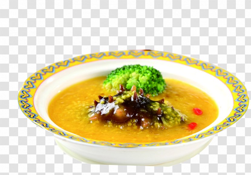 Congee Sea Cucumber As Food Curry Golden Rice - Cuisine - Simmer Transparent PNG