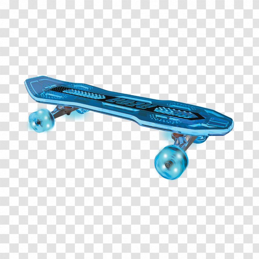 Skateboarding Longboard Kick Scooter Blue - Sports Equipment - Skateboard Transparent PNG