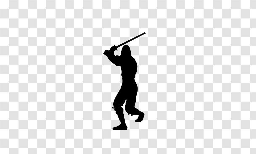 Ninja Silhouette Stock Photography Illustration - Royalty Free - Spear Transparent PNG