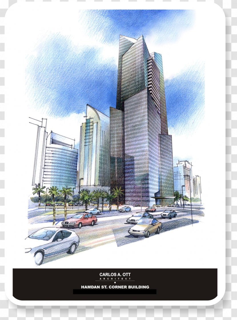 Skyscraper Urban Design Facade Commercial Building - Mixeduse Transparent PNG
