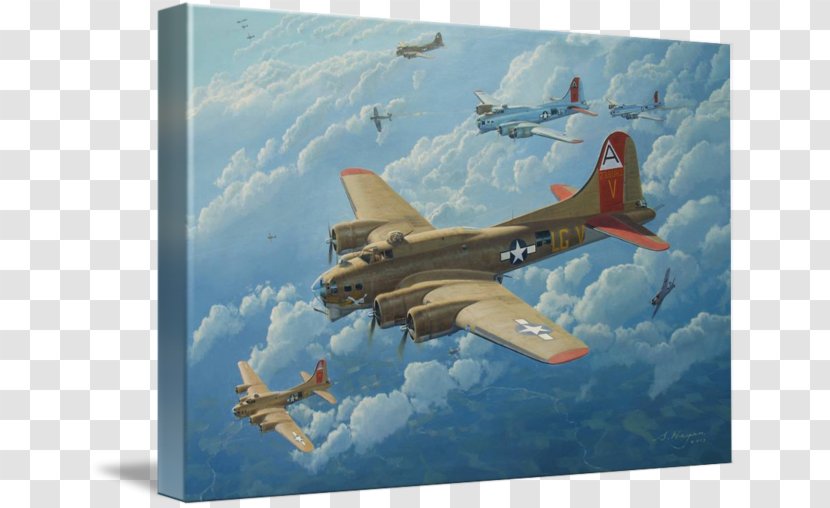 Boeing B-17 Flying Fortress Airplane Art Painting Aviation Transparent PNG