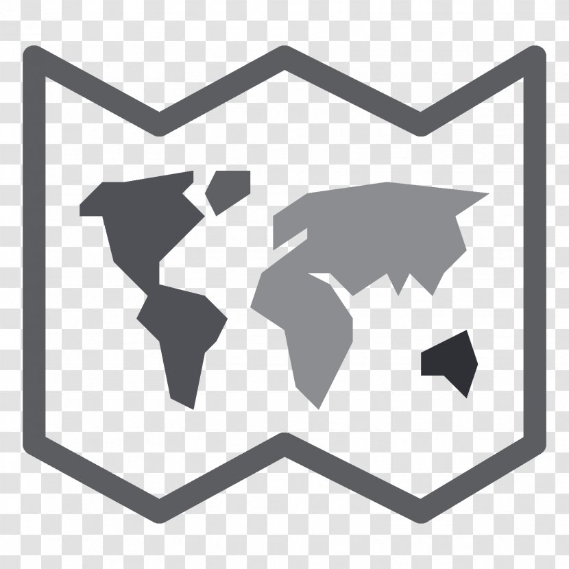 World Map Globe Google Maps - Silhouette Transparent PNG