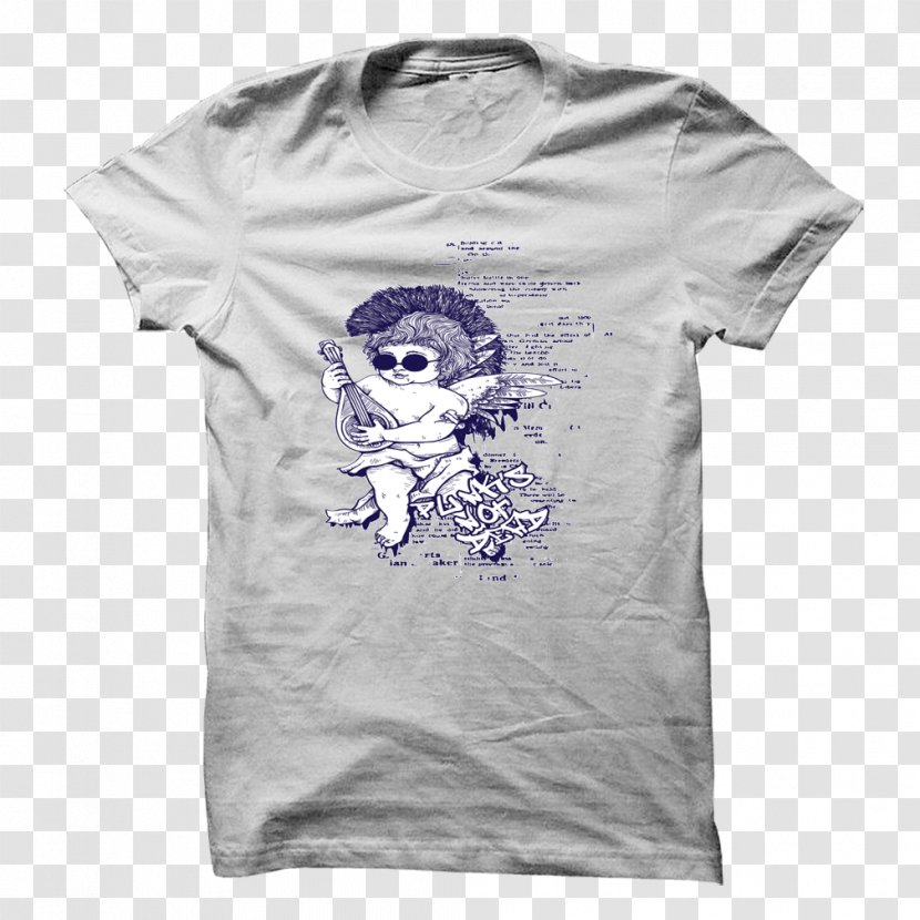 T-shirt Hoodie Neckline Top - Longsleeved Tshirt - Punks Not Dead Image Transparent PNG