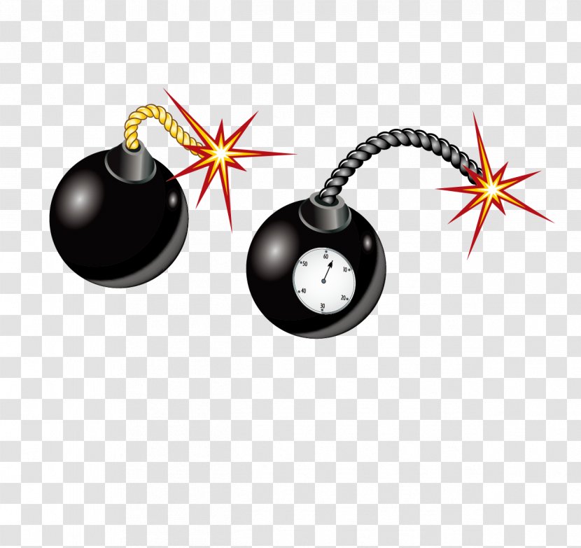 Bomb Explosion Icon - Time - Cartoon Vector Material Mines Transparent PNG