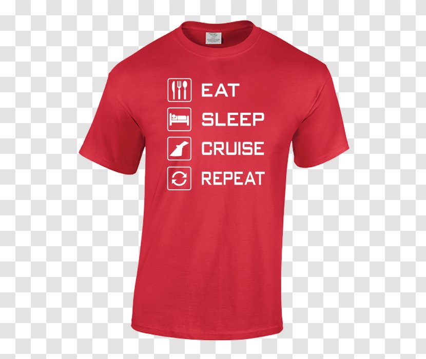 T-shirt Sleeve Amazon.com Clothing - Logo - Eat Sleep Transparent PNG