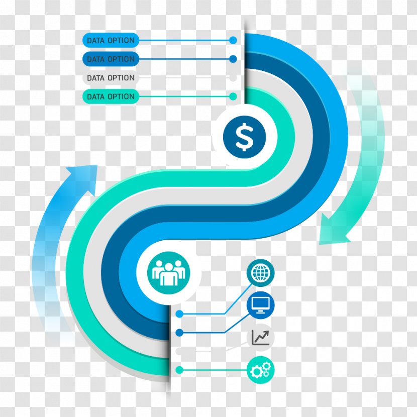 Curve - Technology - PPT Business Information Transparent PNG