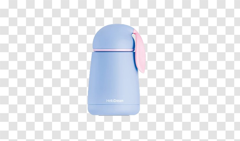 Vacuum Flask Purple Water Bottle - Cartoon Cute Bunny Mug Transparent PNG