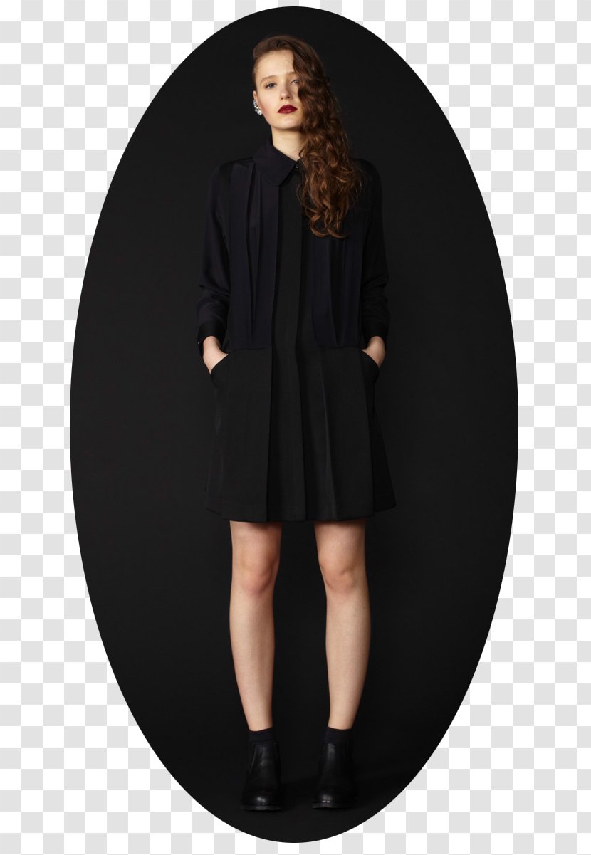 Little Black Dress M Shoulder Sleeve Coat Transparent PNG