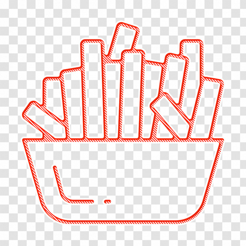 French Fries Icon Gastronomy Icon Transparent PNG