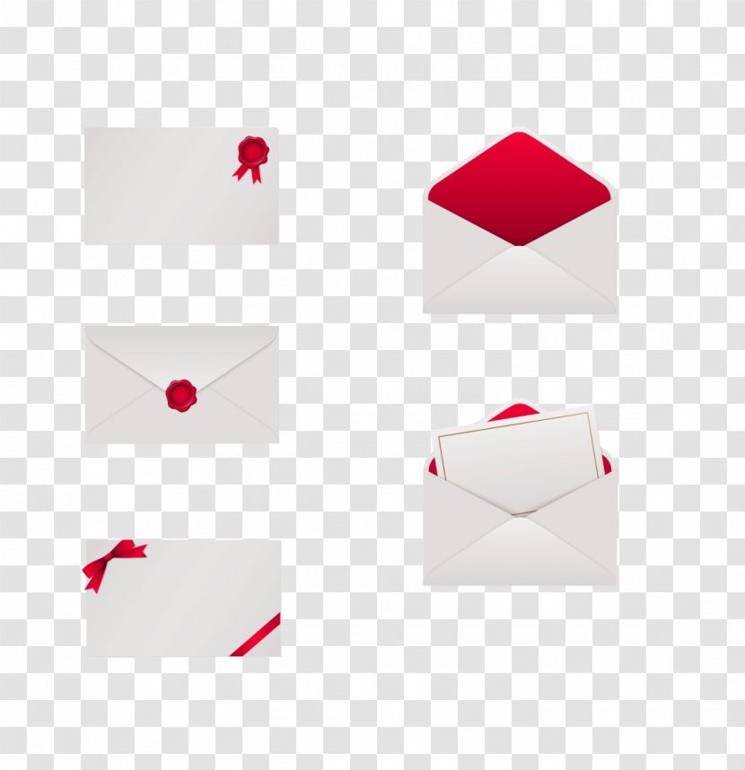 Paper Line Triangle Pattern - Red Envelope Transparent PNG