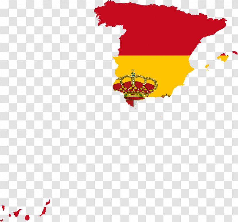 Flag Of Spain Map - Area Transparent PNG