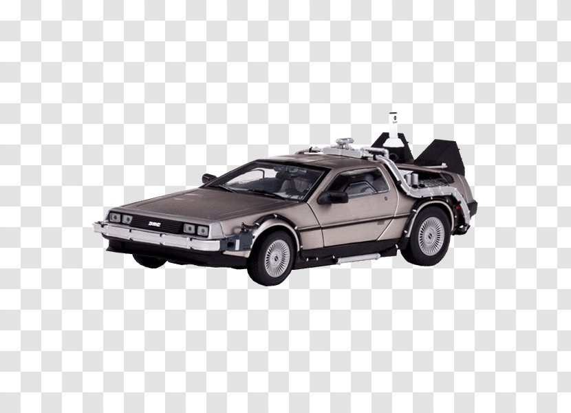 DeLorean DMC-12 Time Machine Die-cast Toy Back To The Future 1:18 Scale Diecast - Classic Car - Delorean Transparent PNG