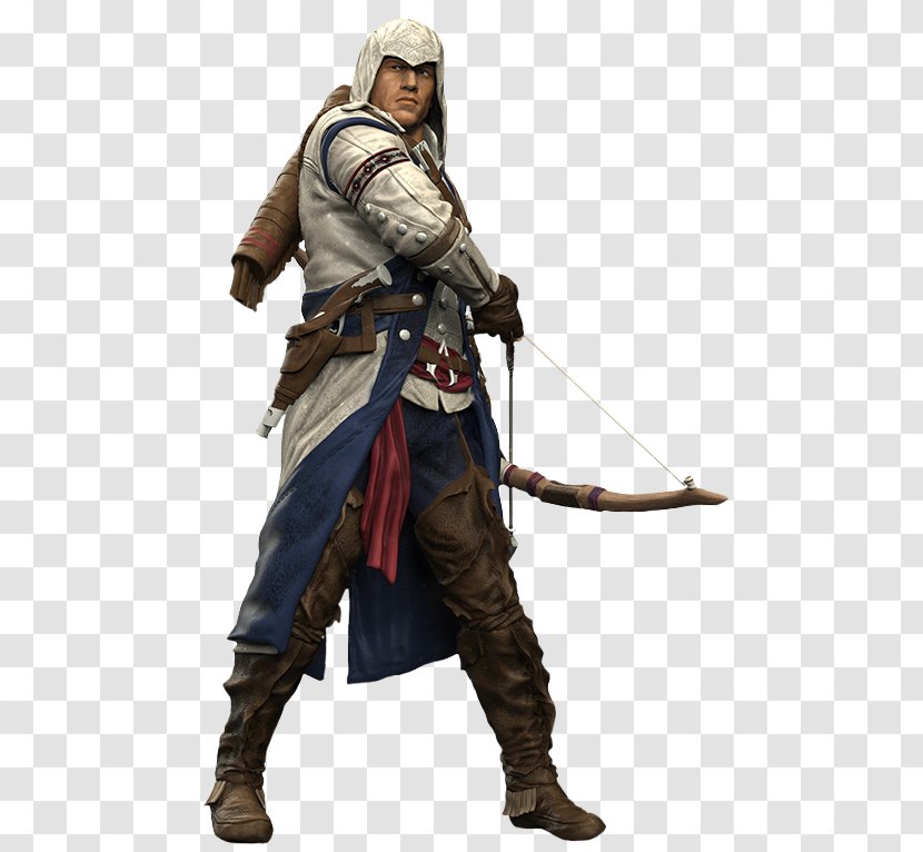 Assassin's Creed III Ezio Auditore Xbox 360 PlayStation 3 - Connor Kenway - Toy Transparent PNG