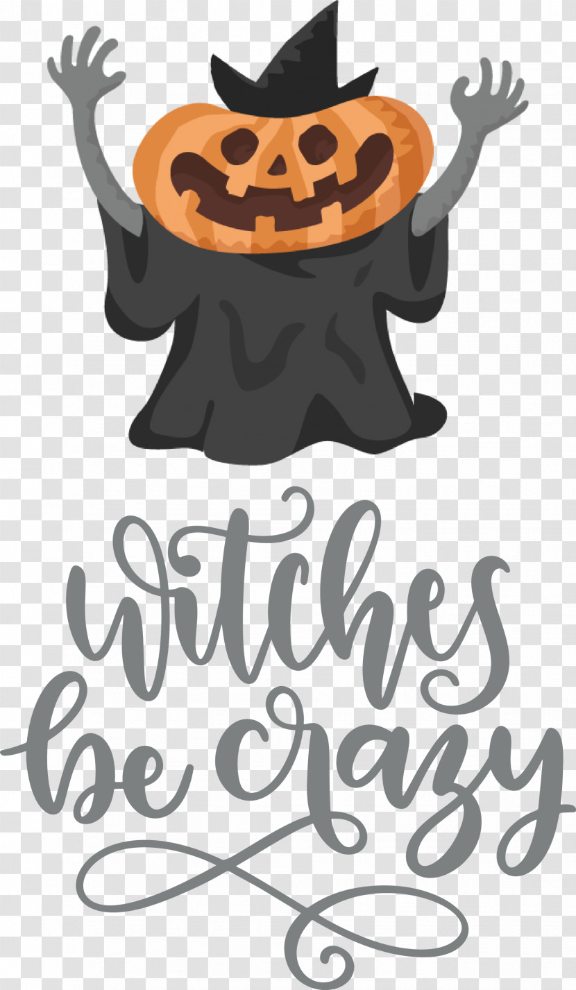 Happy Halloween Witches Be Crazy Transparent PNG